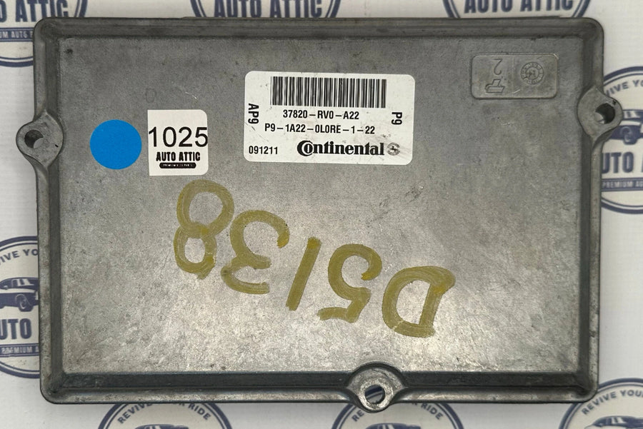 Engine Control Module 37820-RV0-A22 Honda Odyssey Ex-L 2012 OEM