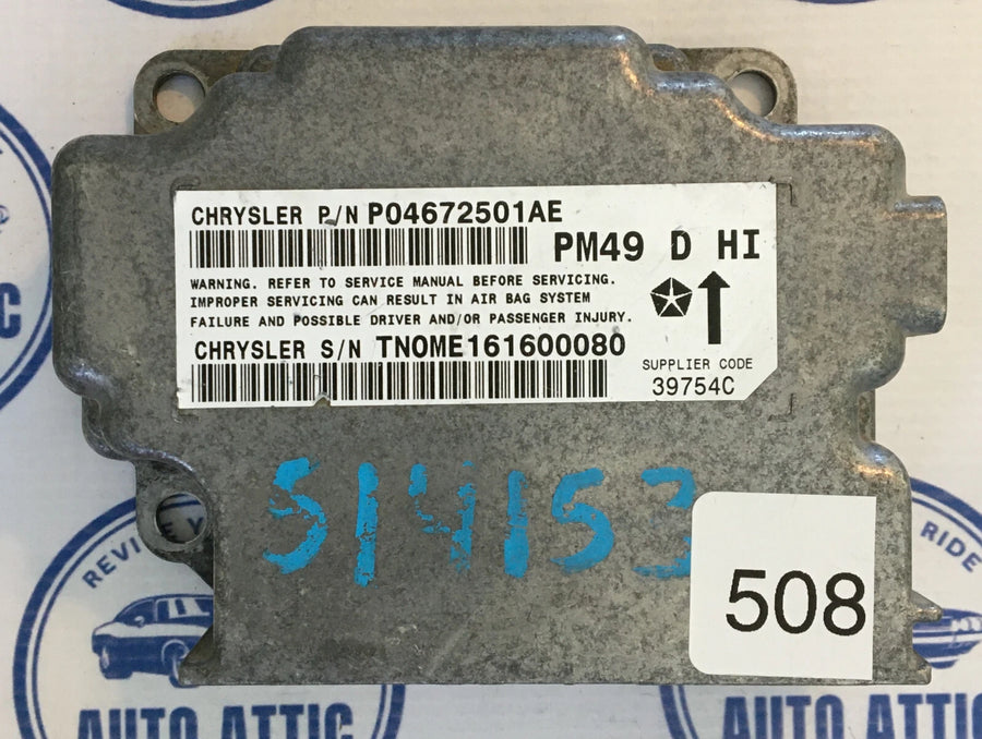 Control Module P04672501AE Dodge Caliber CCM 2007-2009 OEM