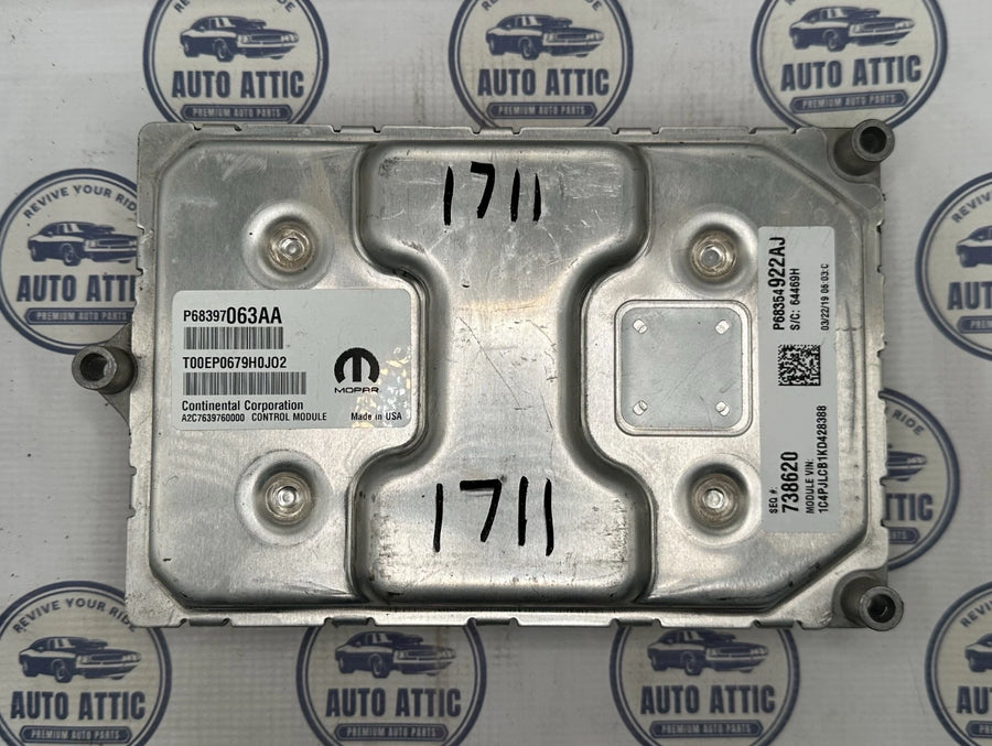 Engine Control Module P68397063AA Jeep Cherokee 2019-2020 OEM