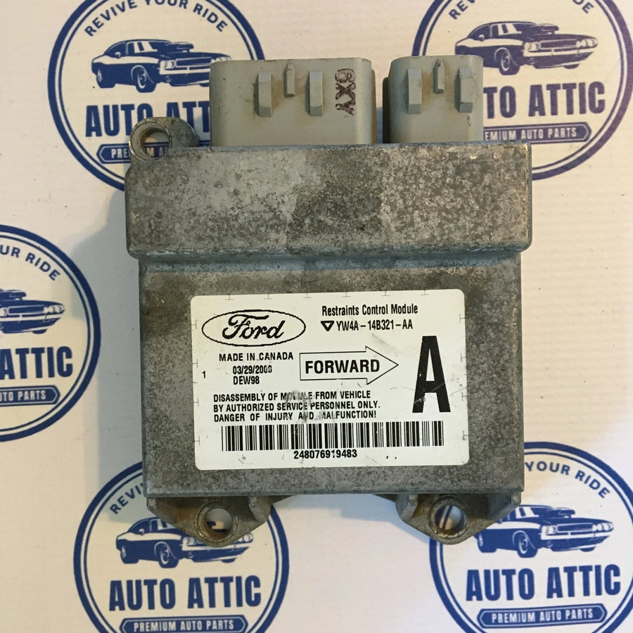 Supplemental Restraint System Control Module YW4A14B321AA Lincoln LS 2000-2002 OEM