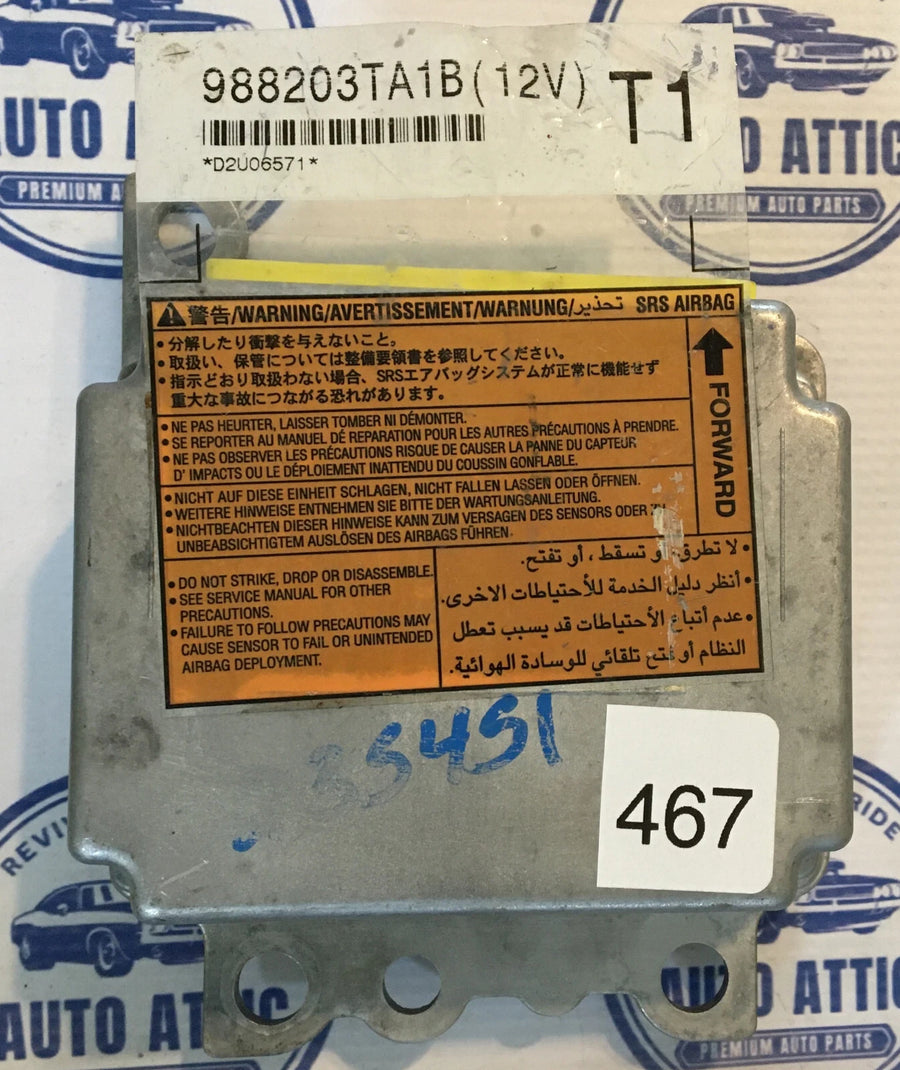 Body Control Module Bag 988203TA1B Nissan Altima 2013 OEM