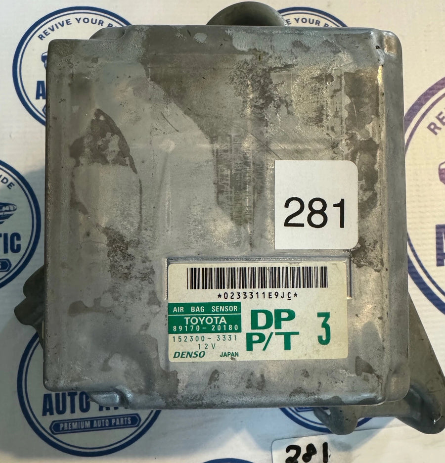 Supplemental Restraint System Sensor Control Module 8917020180 Toyota Celica 2000-2005 OEM