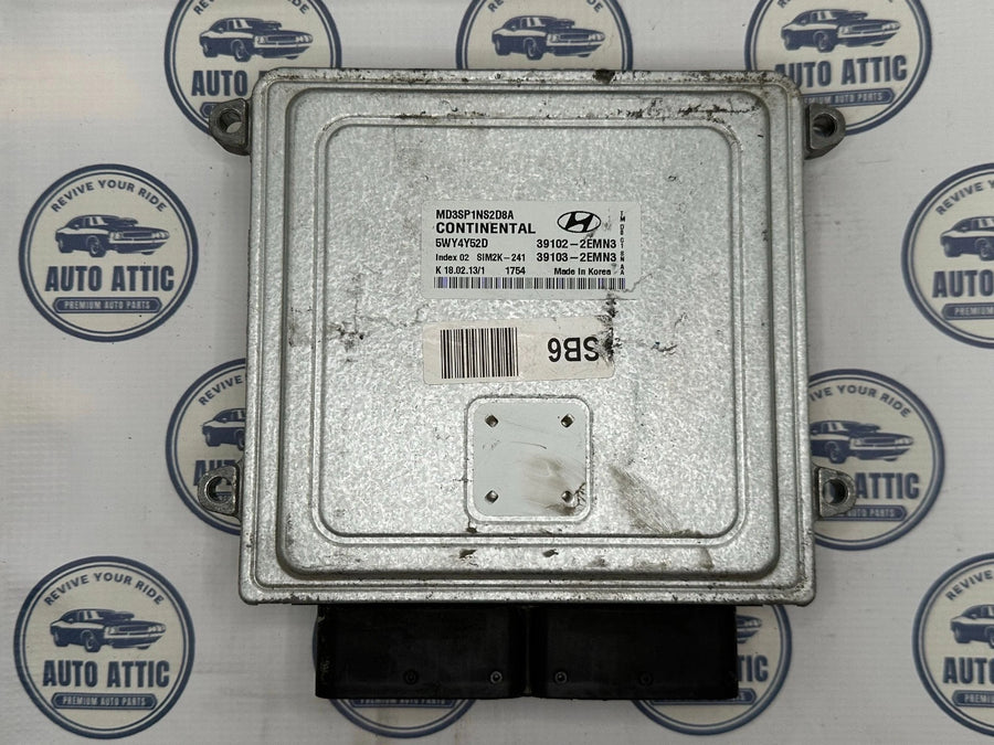 Engine Computer Control Module 39102-2EMN3 Hyundai Elantra 2013-2014 OEM