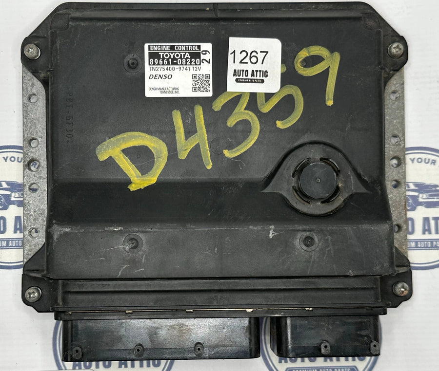 Engine Control Module Unit 89661-08220 Toyota Sienna 2012 OEM