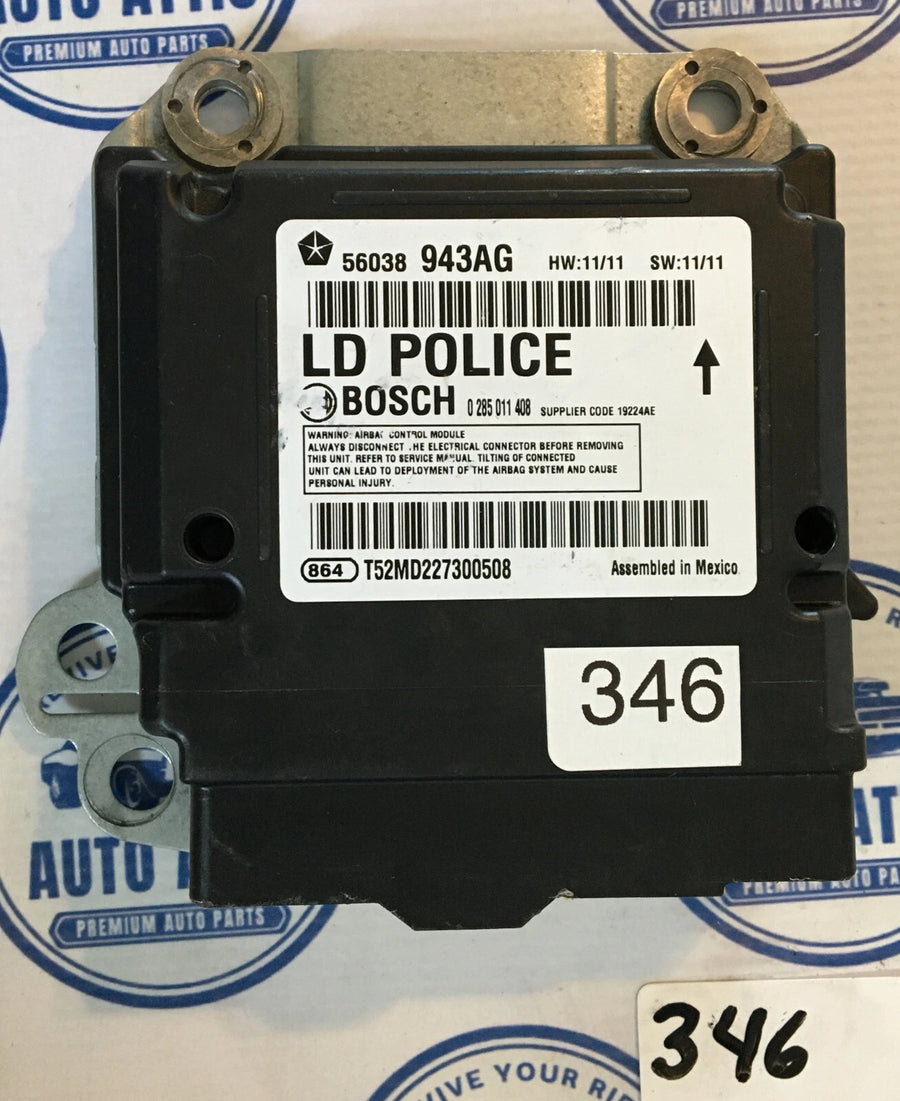 Occupant Restraint Module 56038943AG Dodge Charger ORM 2011-2014 OEM