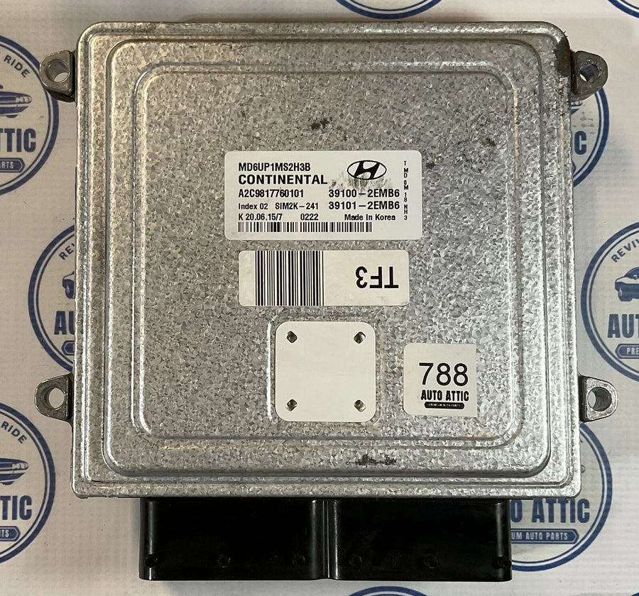 Engine Control Unit 391002EMB6 Hyundai Elantra 2014-2016 OEM
