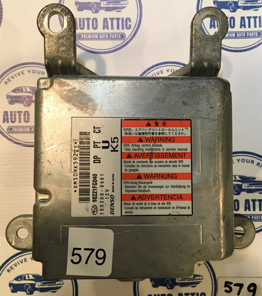 Supplemental Restraint System Crash Module 98221FG040 Subaru Impreza 2008-2010 OEM