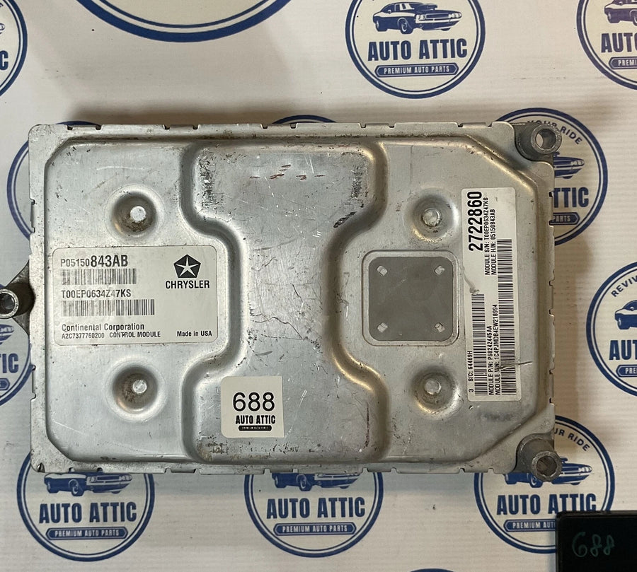 Engine Control Module P05150843AB Jeep Cherokee 2014 OEM
