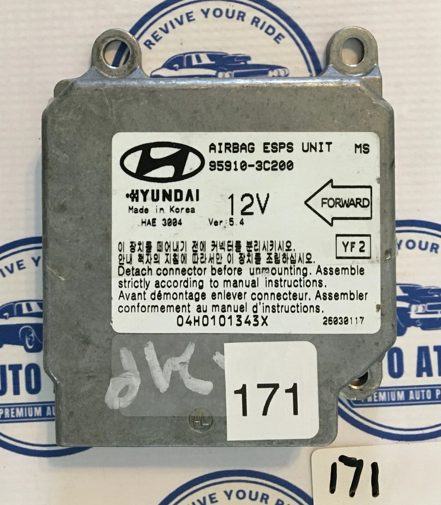 Supplemental Restraint System Bag Control Module 959103C200 Kia Optima 2001-2006 OEM