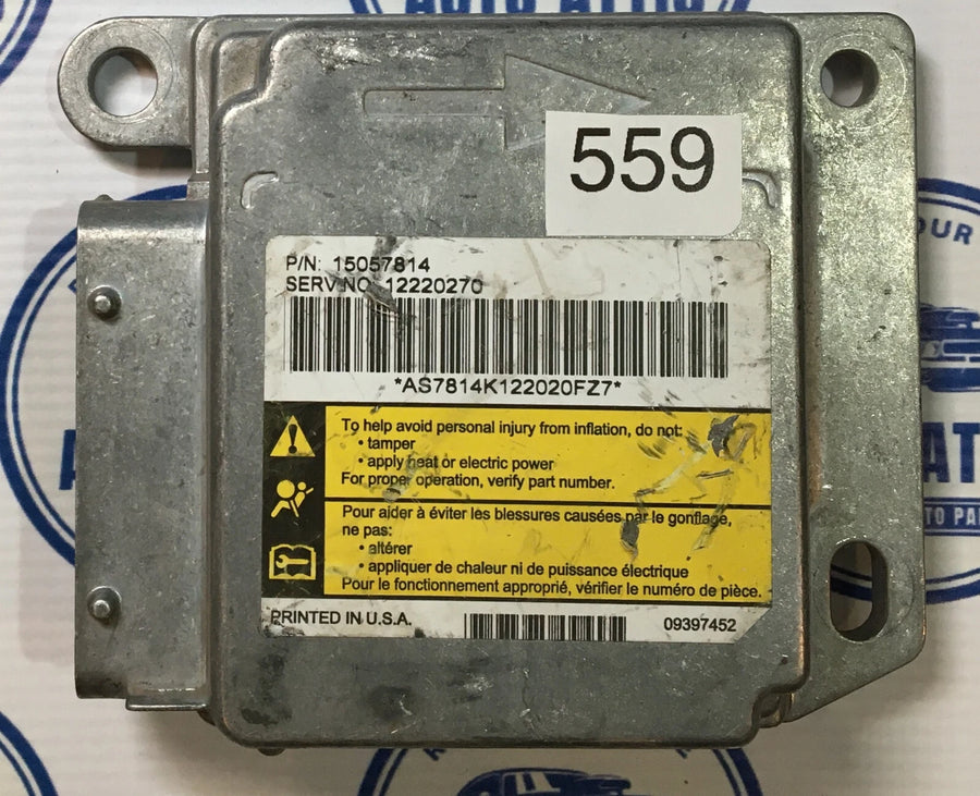 Body Control Module Bag Module 12220270 Chevrolet Avalanche 2003 OEM
