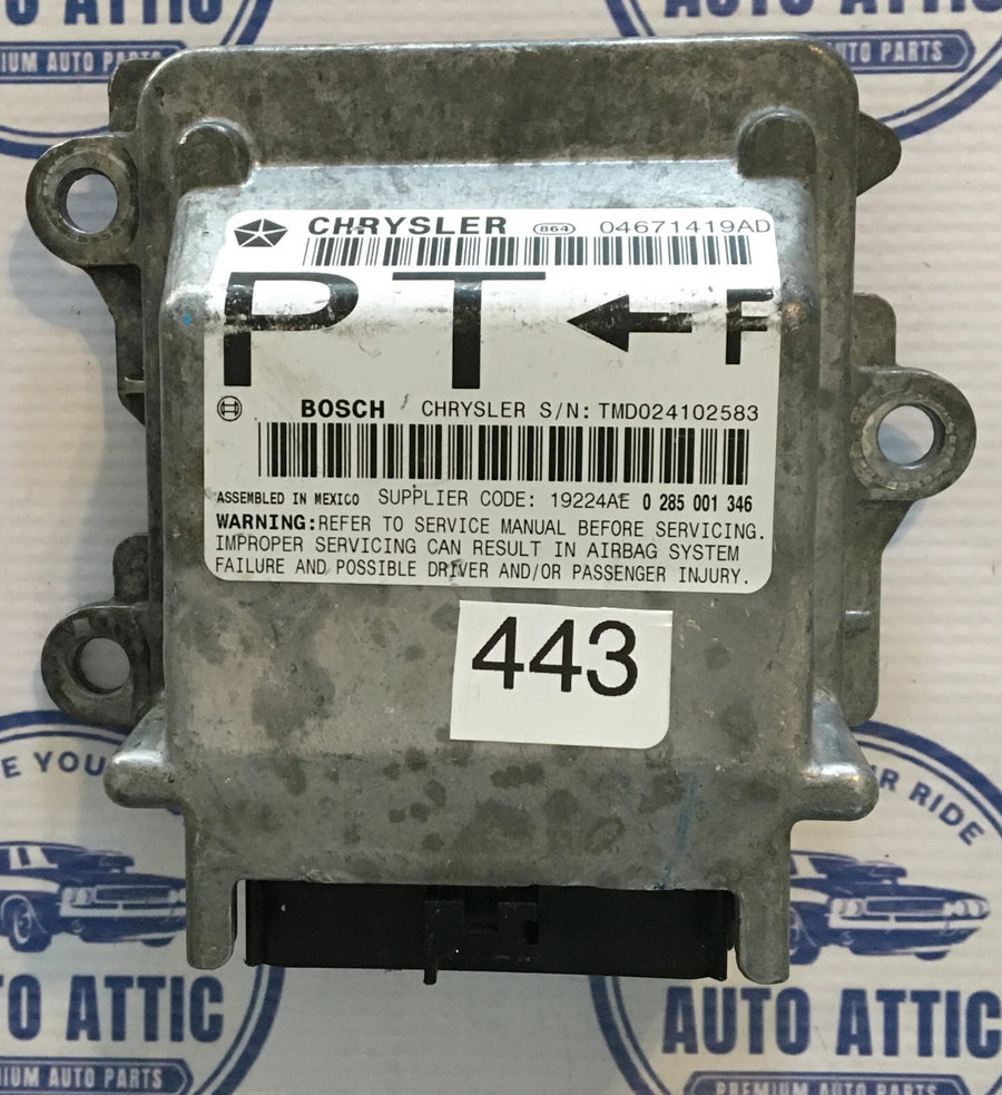 Body Control Module Bag Module 04671419AD Chrysler PT Cruiser 2002 OEM
