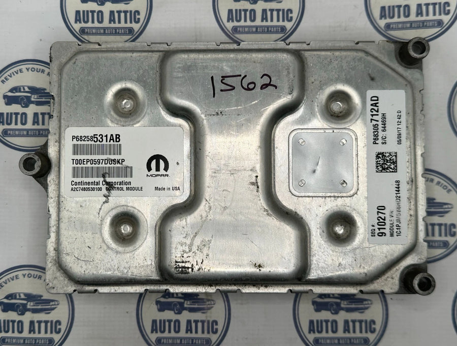Engine Control Module P68258531AB Jeep Cherokee 2016-2017 OEM