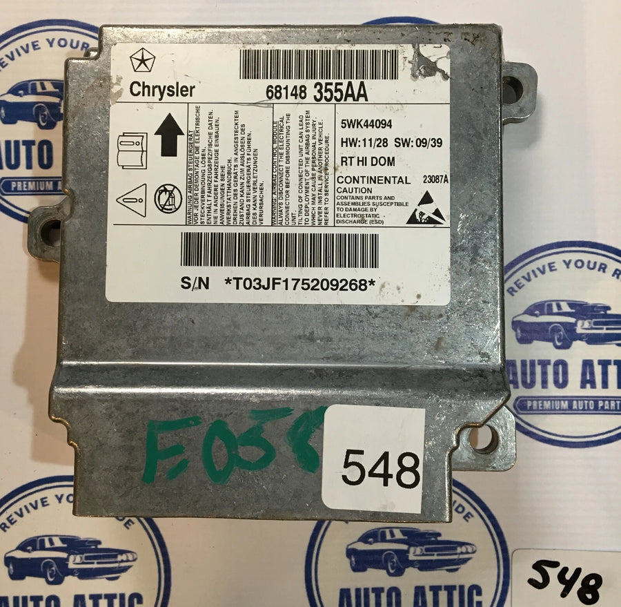 Occupant Restraint Module 68148355AA Chrysler T&C ORM 2008 OEM