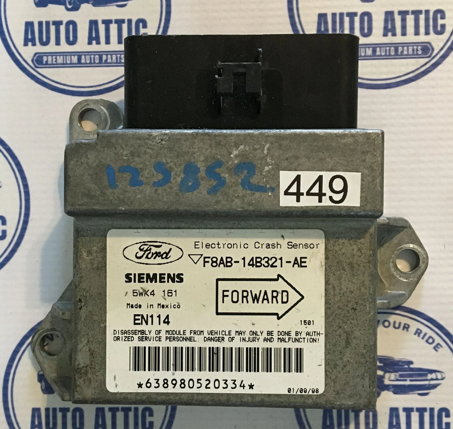 Supplemental Restraint System Module F8AB14B321AE Mercury Marquis 1998-2000 OEM