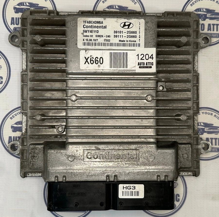 Engine Control Module 39101-2G660 Hyundai Sonata 2011 OEM