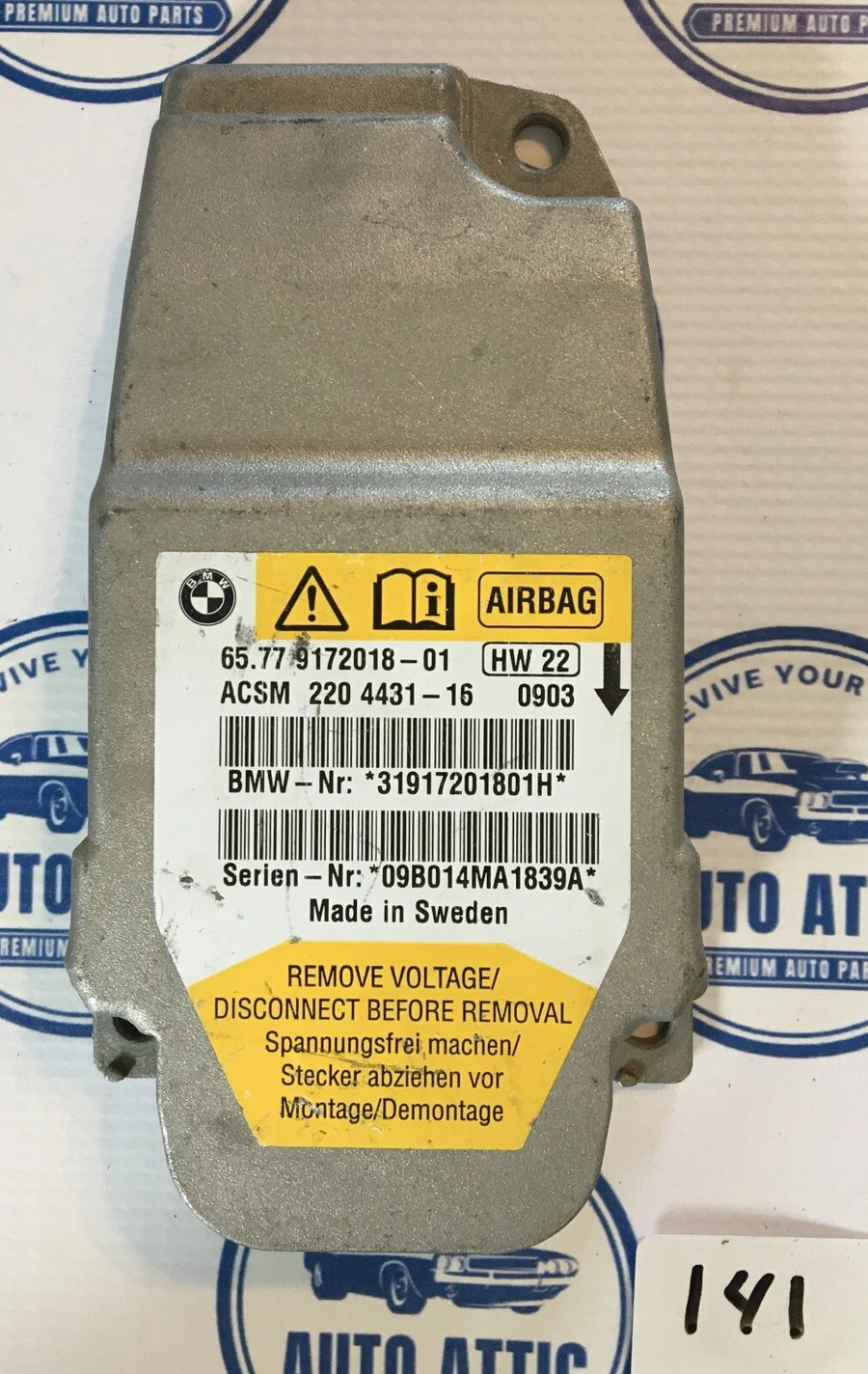 Body Control Module Bag 6577917201801 BMW 5 Series 2008-2012 OEM