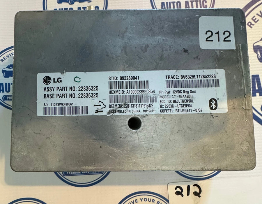 Module 22836325 Chevrolet Cruze AMP Stereo Amplifier 2012 OEM