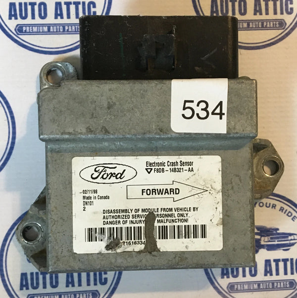 Module F8DB14B321AA Ford Taurus ECS Crash 1996-1999 OEM