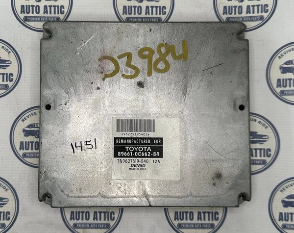 Engine Control Module Unit Powertrain 89661-0C662-84 Toyota Tundra 2005 OEM