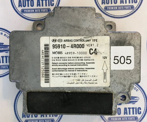 Supplemental Restraint System Bag Module 959104R000 Hyundai Sonata 2011-2012 OEM