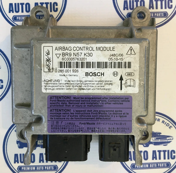 Supplemental Restraint System Bag Control Module BR9N57K30 Mazda 3 2006 OEM