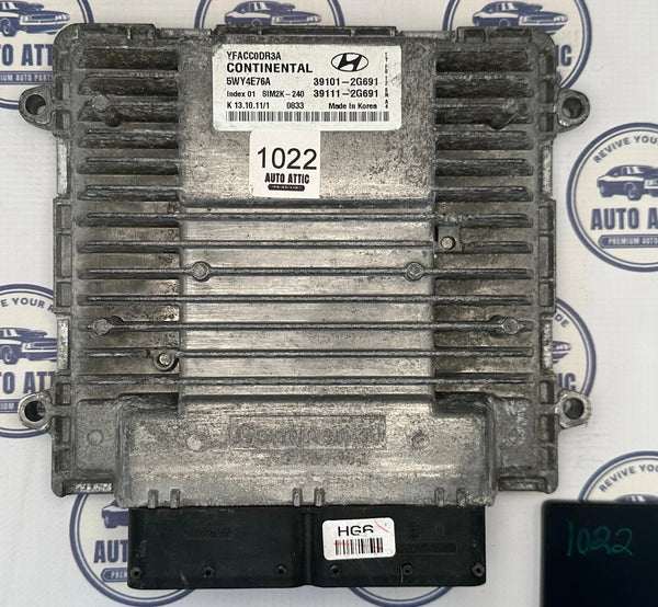 Engine Computer Control Module 39101-2G691 Hyundai Sonata 2011-2012 OEM