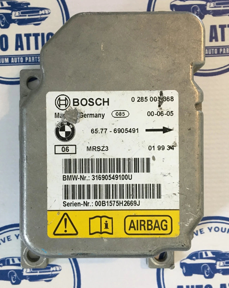 Supplemental Restraint System Safety Restraint Module 0285001368 BMW E46 1998-2007 OEM