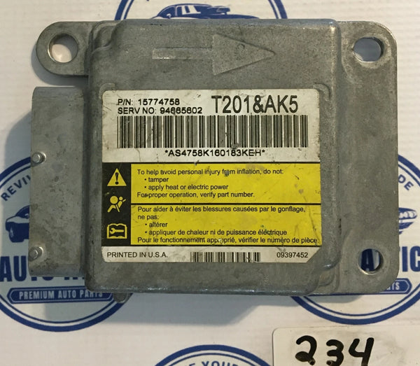 Body Control Module Bag 15774758 Pontiac Montana 2005-2009 OEM