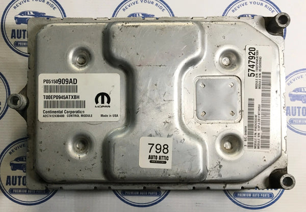Engine Control Module P05150909AD Dodge Dart 2015 OEM