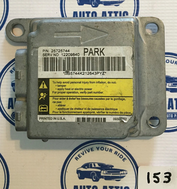 Module 25725744 Buick Park Ave SDM Sensing 2004 OEM