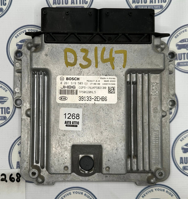 Engine Computer Control Module Unit 39133-2EHB6 Kia Soul 2018 OEM