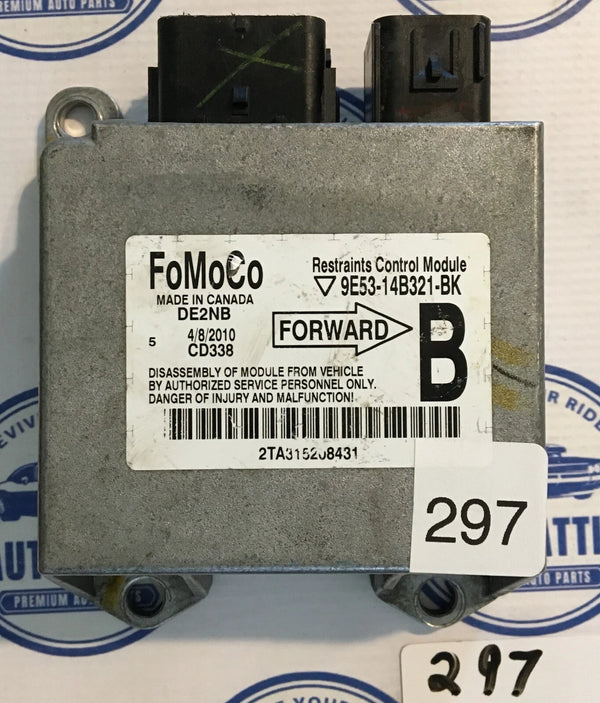 Restraint Control Module 9E5314B321BK Ford Fusion RCM 2010 OEM