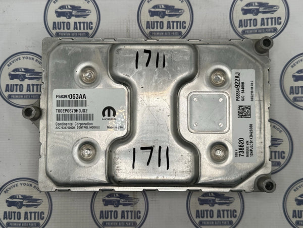 Engine Control Module P68397063AA Jeep Cherokee 2019-2020 OEM