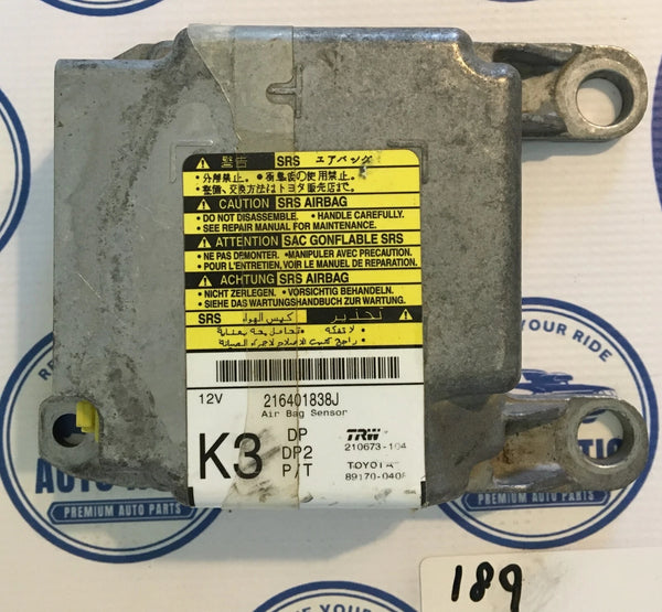 Supplemental Restraint System Bag Control Module 8917004080 Toyota Tacoma 2005-2008 OEM