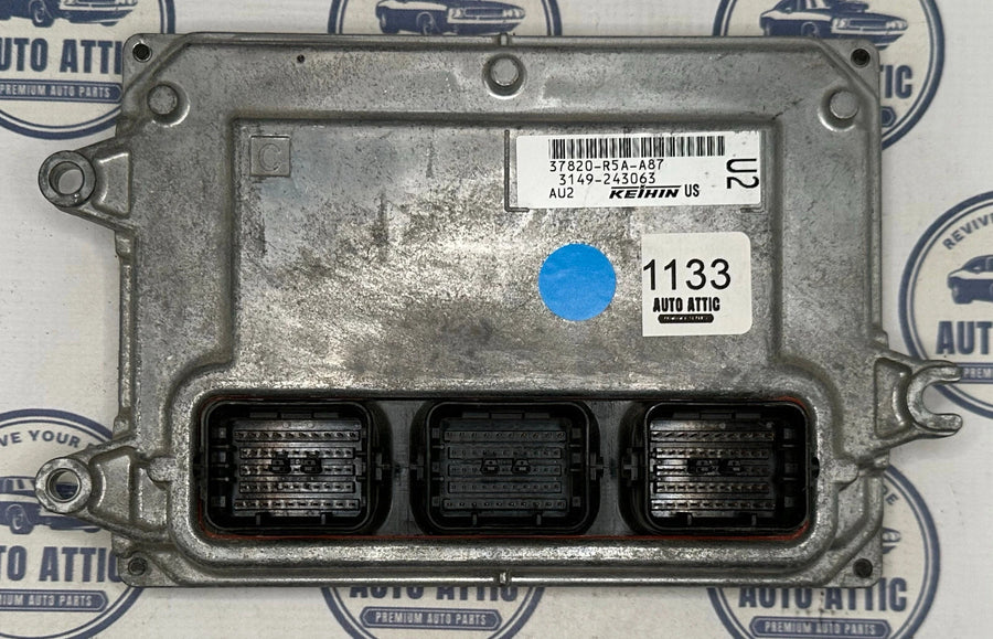 Engine Computer Control Module 37820-R5A-A87 Honda CR-V LX AWD 2014 OEM