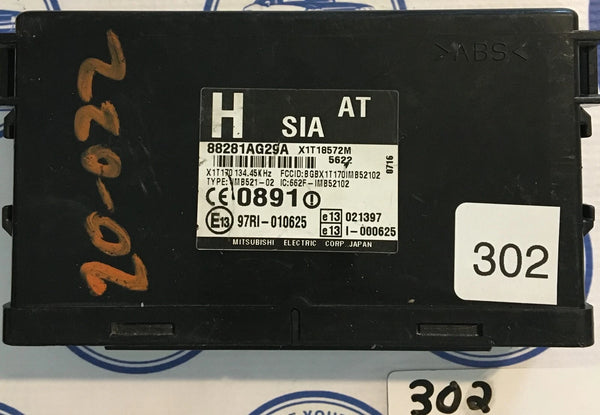 Control Module 88281AG29A Subaru Legacy TIC Theft Integrated 2005-2007 OEM