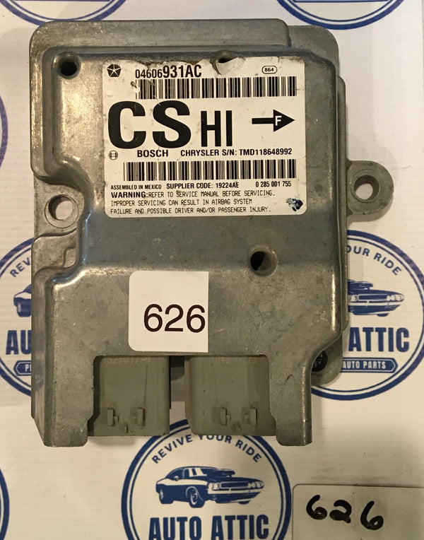 Body Control Module Bag Module 04606931AC Chrysler Pacifica 2006 OEM