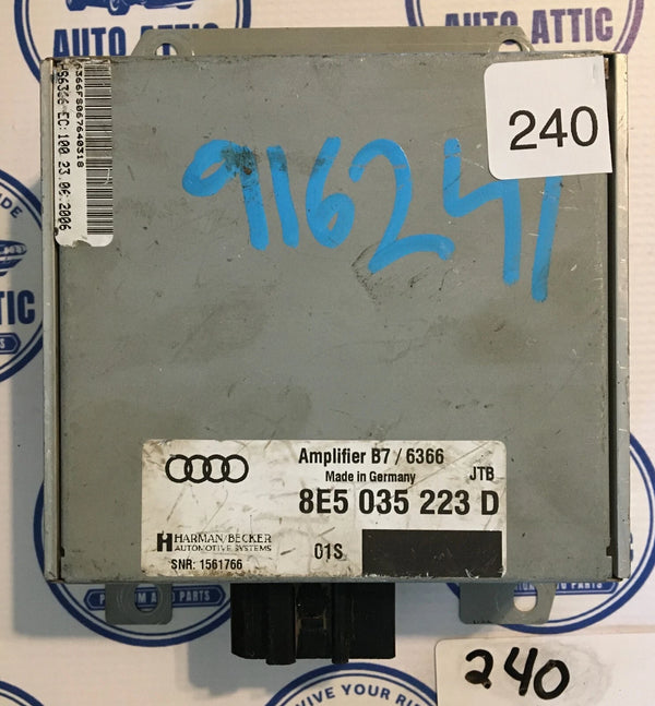 Module 8E5035223D Audi A4 AMP Radio Amplifier 2004-2008 OEM