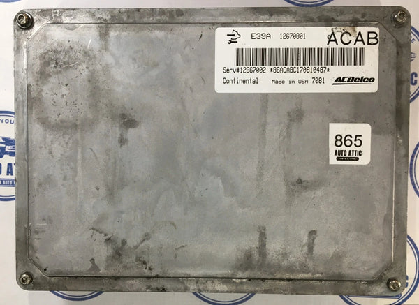 Engine Control Unit E3A12670801 Buick Enclave 2017 OEM