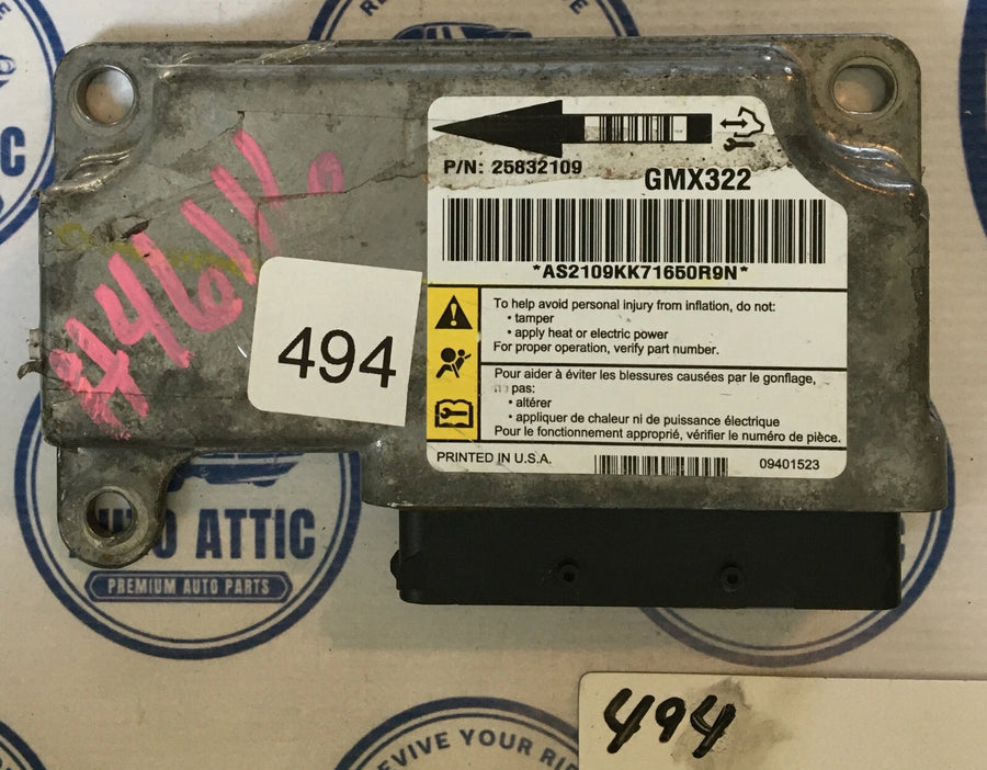 Supplemental Restraint System Control Module 25832109 Cadillac CTS 2008-2013 OEM