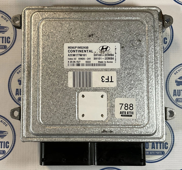 Engine Control Unit 391002EMB6 Hyundai Elantra 2014-2016 OEM