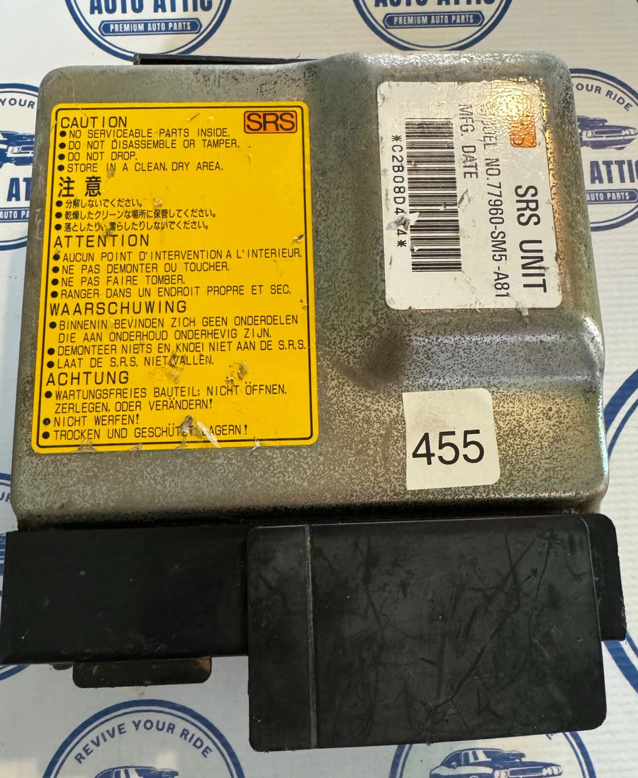 Supplemental Restraint System Control Module 77960SM5A81 Honda Accord 1992-1993 OEM