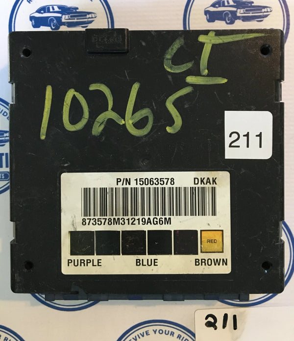 Body Control Module 15063578 Chevrolet Astro 2002-2005 OEM