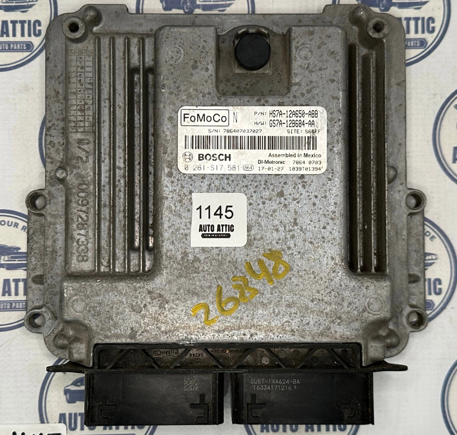 Engine Control Module Serv HS7A-12A650-ABB Ford Fusion 2017-2018 OEM