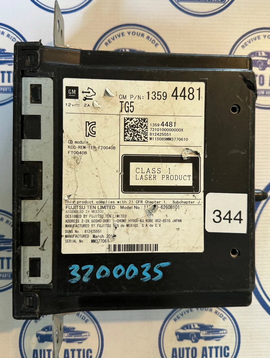 Module 13594481 Silverado CDP CD Player 2015-2018 OEM