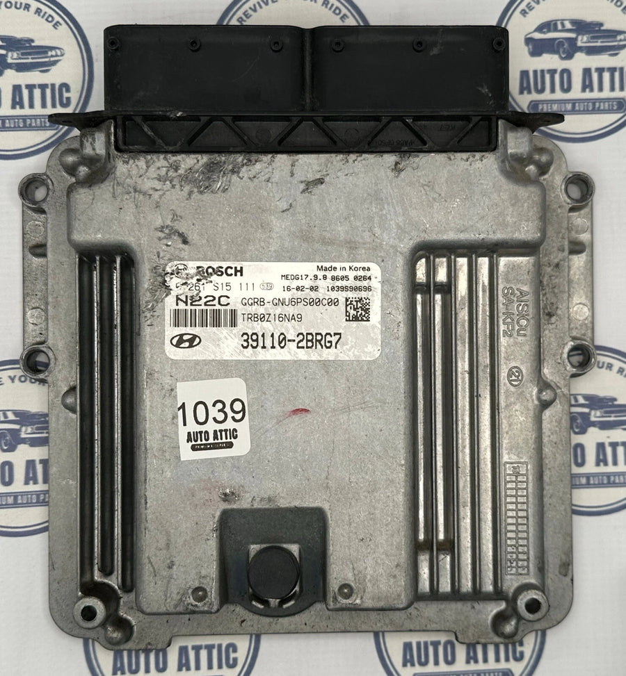Engine Computer Control Module 39110-2BRG7 Hyundai Tucson 2016 OEM