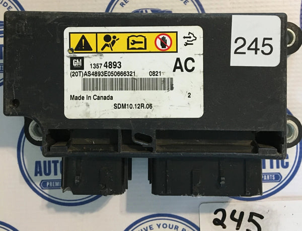 Body Control Module Bag 13574893 Cadillac SRX 2011 OEM