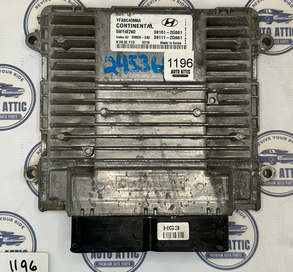 Engine Computer Control Module 39101-2G661 Hyundai Sonata 2011-2014 OEM