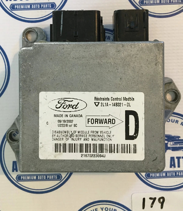 Supplemental Restraint System Bag Control Module 2L1A14B321DL Ford Expedition 2003 OEM
