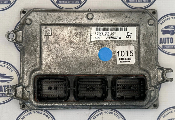 Engine Computer Control Module 37820-R5A-A75 Honda CR-V LX 2013-2014 OEM